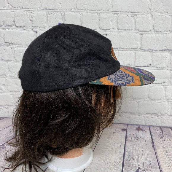 Vintage Hat Cap Strap Back Black AXL Embroidered Logo Adjustable KP Caps Casual - Picture 4 of 8